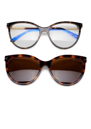 TOM FORD Eyewear tortoiseshell cat-eye glasses - Brown