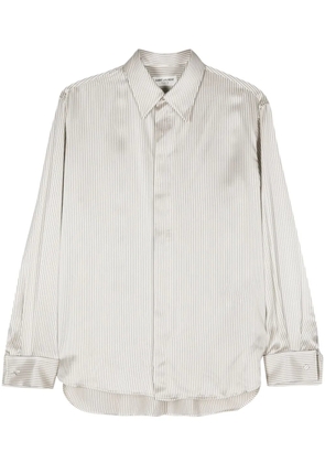 Saint Laurent striped silk shirt - Grey