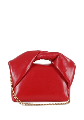 JW Anderson twisted-handle leather shoulder bag - Red