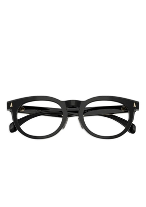 Moncler Eyewear gold-detail round frames - Black