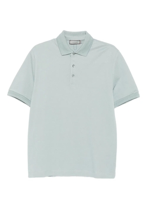 Canali cotton polo shirt - Blue