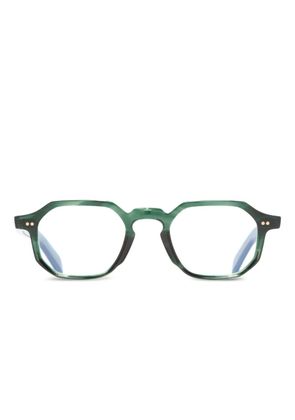 Cutler & Gross geometric-frame glasses - Green