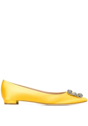 Manolo Blahnik Hangisi ballerinas - Yellow