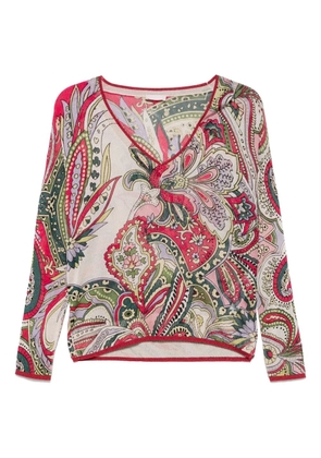 LIU JO bandana-jacquard top - Pink