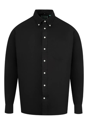 Gitman Bros overdye Oxford-weave shirt - Black
