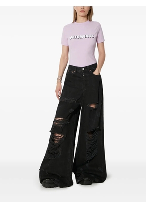VETEMENTS Big Shape distressed jeans - Black
