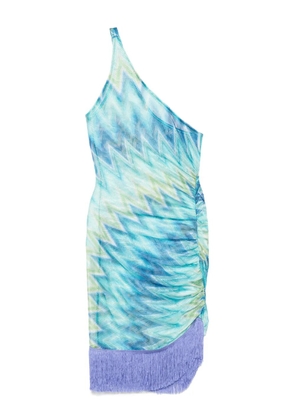 Missoni one-shoulder dress - Blue