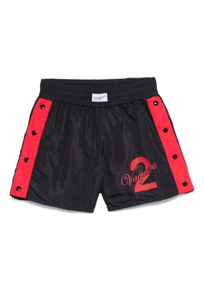 Vaquera snap-buttons shorts - Black