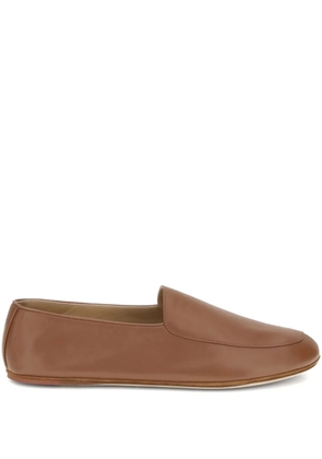 Loro Piana leather loafers - Brown