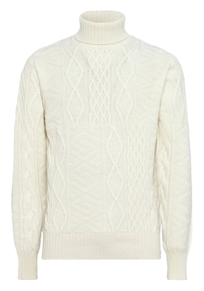 Boggi Milano mixed-knit sweater - White
