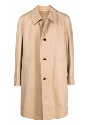 COOL T.M cotton single-breasted coat - Neutrals