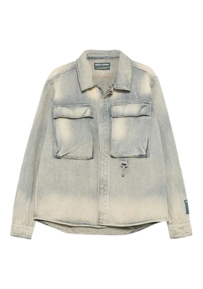 Reese Cooper concealed-button flap-pocket shirt - Blue