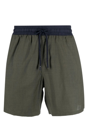 Vilebrequin contrast-waistband drawstring swim shorts - Green