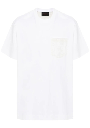 Simone Rocha sheer lace-panel T-shirt - White