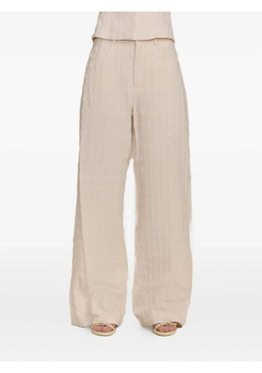Cult Gaia Katya boucle trousers - Neutrals