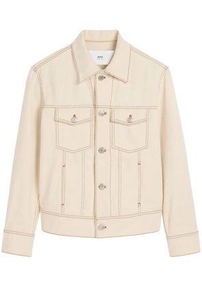 AMI Paris cotton trucker jacket - Neutrals
