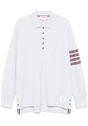 Thom Browne 4-Bar stripe polo shirt - Grey