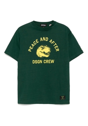 PEACE AND AFTER logo-print T-shirt - Green