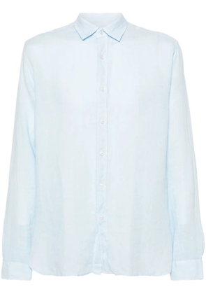 Xacus long-sleeve linen shirt - Blue