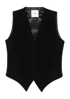 Vestiaire d'un Oiseau Libre V-neck wool-cashmere blend vest - Black