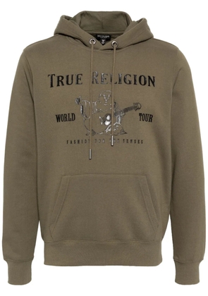 True Religion printed hoodie - Green