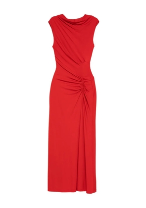 Simkhai cowl-neck draped midi dress - Red