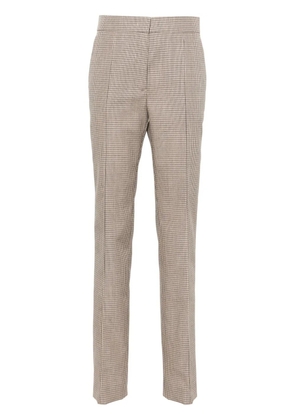 Jil Sander checked tailored trousers - Brown