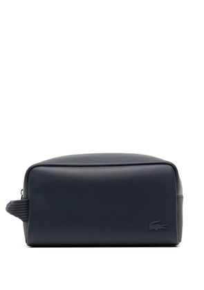Lacoste Classic logo-plaque wash bag - Blue