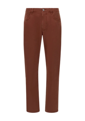 Boggi Milano buttoned slim-fit jeans - Brown