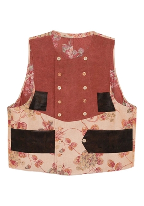 COMMUNS floral-embroidered gilet