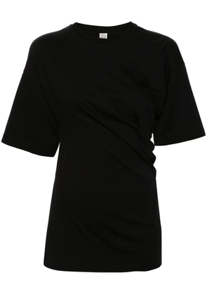 TOTEME asymmetric organic cotton T-shirt - Black