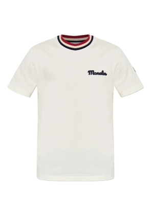 Moncler logo-embroidered T-shirt - White