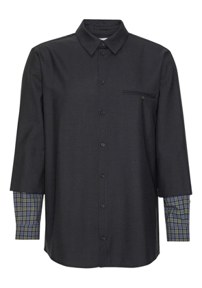 Henrik Vibskov double-cuff shirt - Blue