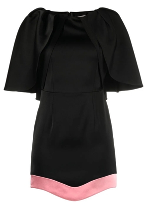 V:PM ATELIER Mara contrast-hem minidress - Black