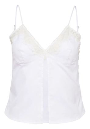 Fleur Du Mal poplin camisole top - White
