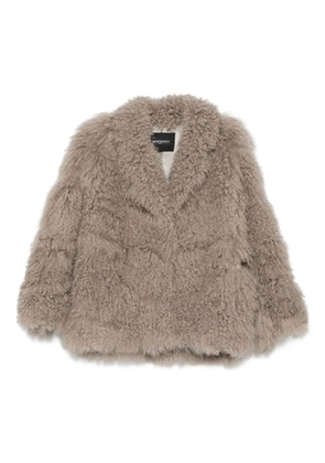 Simonetta Ravizza curly-fur jacket - Neutrals