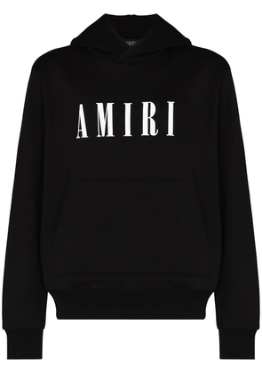 AMIRI logo-print cotton hoodie - Black