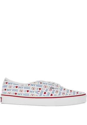 Valentino Garavani x Vans Love-print low-top sneakers - White