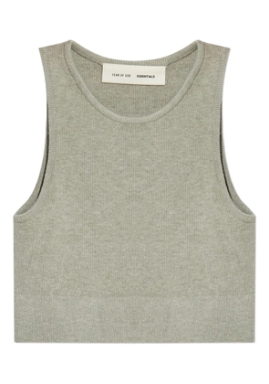 FEAR OF GOD ESSENTIALS ribbed racer-back top - Grey