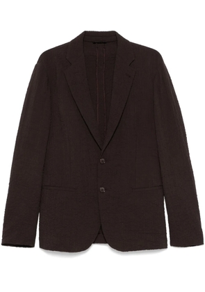 Giorgio Armani seersucker blazer - Brown