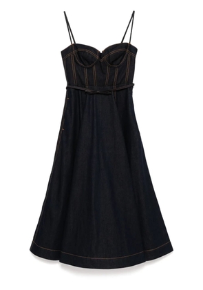 ZIMMERMANN denim corset dress - Blue