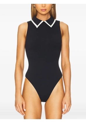 alice + olivia sleeveless collar bodysuit - Black