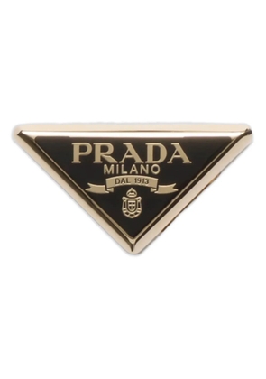 Prada logo-design scarf clip - Gold