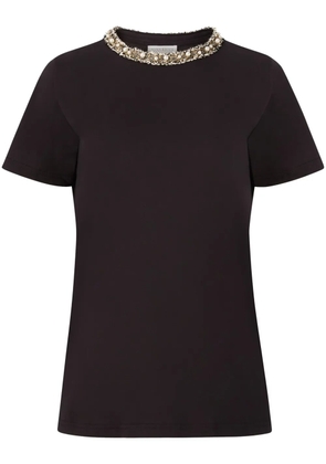 Nina Ricci beaded detailing t-shirt - Black