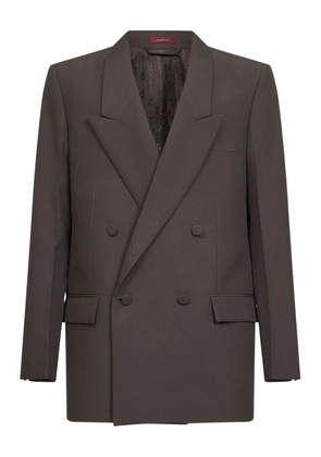 Gucci double-breasted peak-lapels blazer - Brown