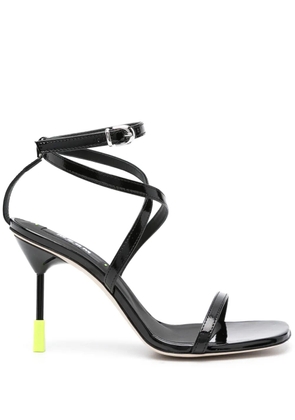 MSGM 95mm leather sandals - Black