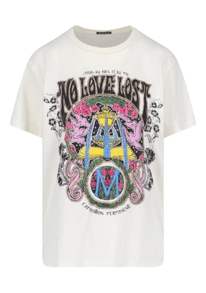 MOTHER The Rowdy print-detail T-shirt - White