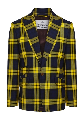 Vivienne Westwood checked wool blazer - Blue