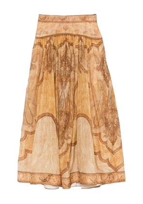 ZIMMERMANN Wanderlust maxi skirt - Yellow
