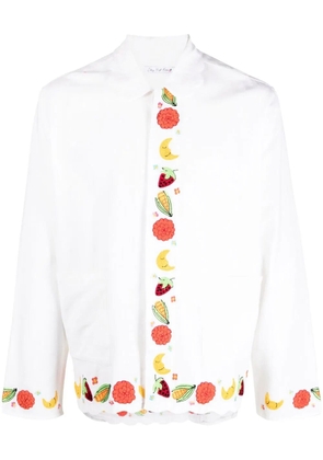 Sky High Farm Boticelli fruit-embroidered shirt - White